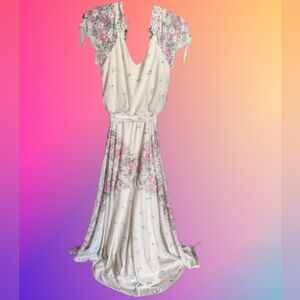Vintage 70s Maxi Dress: International Ladies Garment Workers Union